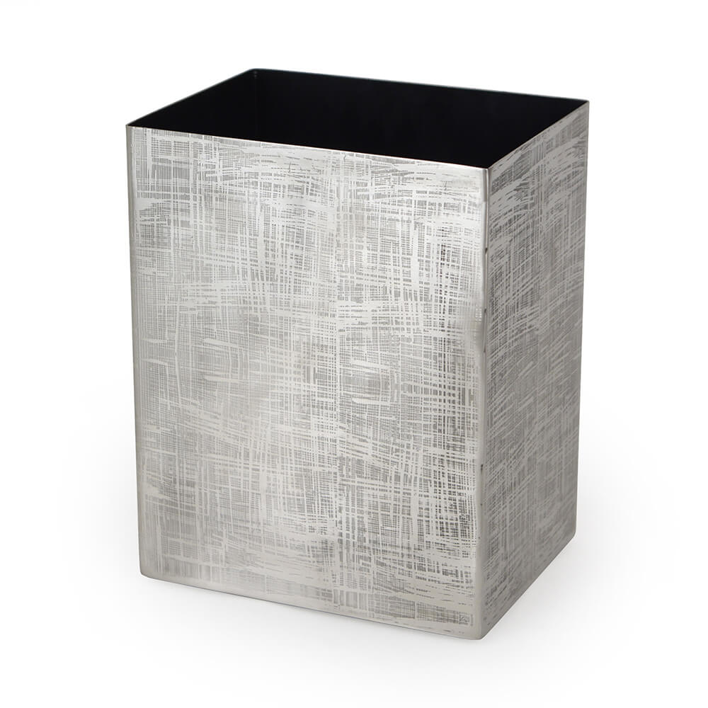 Hadley - Patterned Metal Waste Bin - In stock - 20cm by 15cm